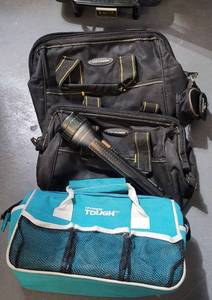 lot 205 image: TOOL BAGS AS SHOWN.