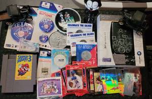 lot 219 image: LOT OF GAMING  COLLECTIBLES AS SHOWN.